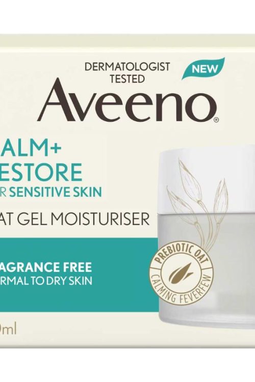 Aveeno Face Calm + Restore Oat Gel Moisturiser 50ml