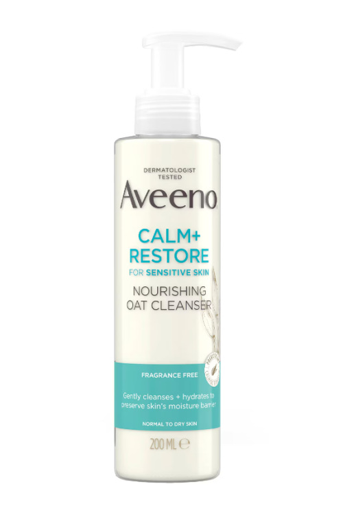 Aveeno Face Calm + Restore Nourishing Oat Cleanser 200ml