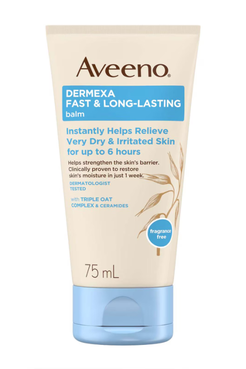 Aveeno Dermexa Fast and Long Lasting Balm Very Dry and Eczema Prone Skin 75ml