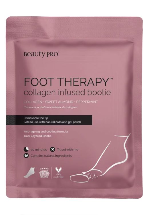 BeautyPro FOOT THERAPY Collagen Infused Bootie with Removable Toe Tip 17g