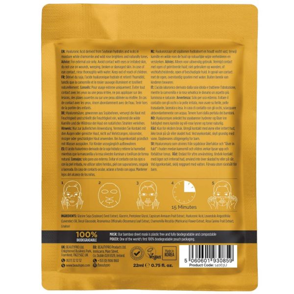 BeautyPro HYALURONIC ACID Hydrating Sheet Mask - Image 3