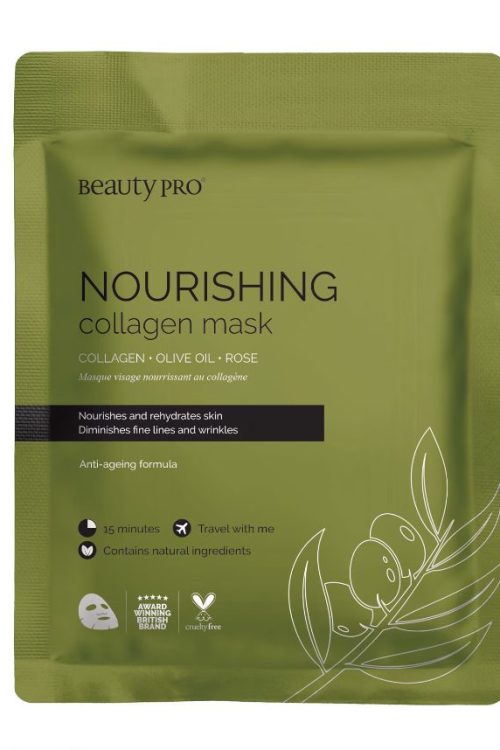 BeautyPro NOURISHING Collagen Sheet Mask with Olive Extract  23g