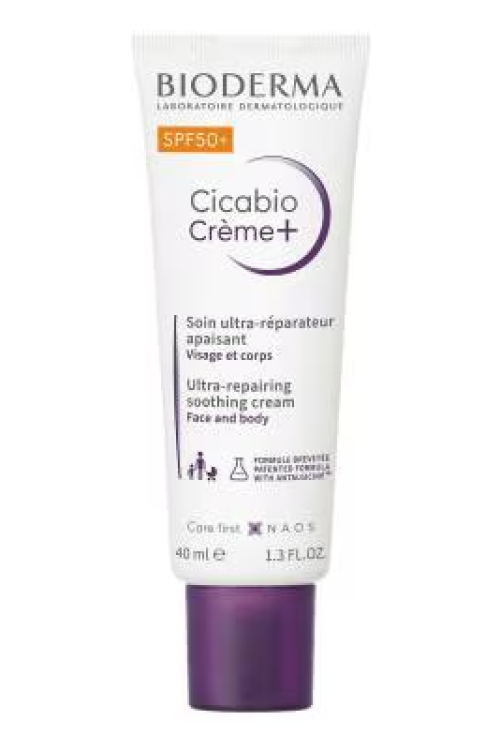 BIODERMA Cicabio Crème + Ultra-repairing soothing cream SFP 50+ 40ml