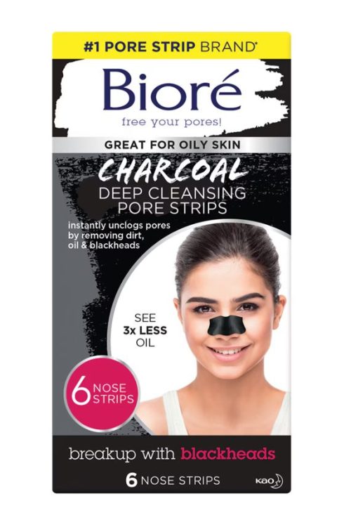 Biore Deep Cleansing Charcoal Pore Strips 6 Nose Strips