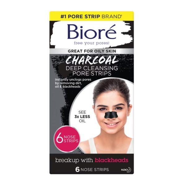 Biore Deep Cleansing Charcoal Pore Strips 6 Nose Strips