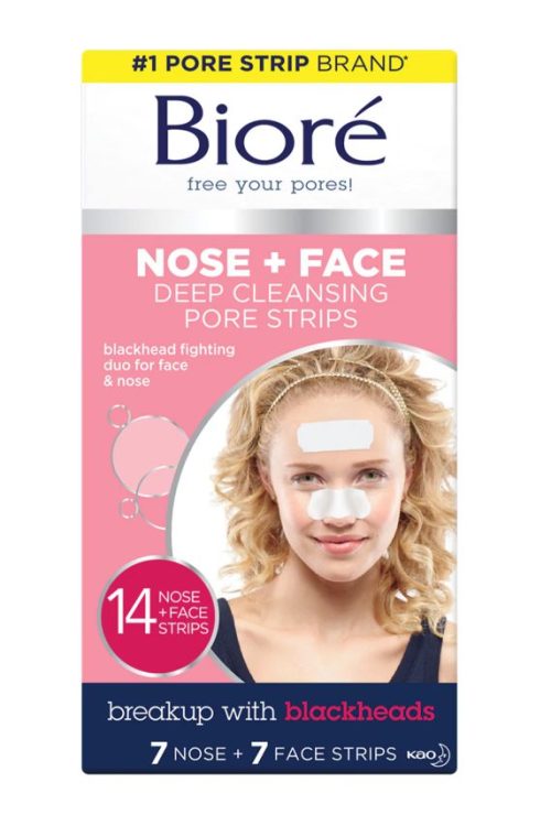 Biore Deep Cleansing Pore Strips Combo 7 Nose Strips & 7 Face Strips