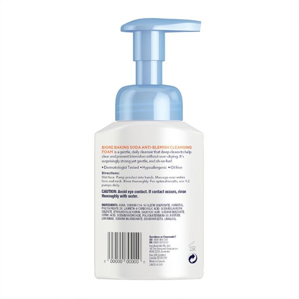 Biore Baking Soda Anti-Blemish Cleansing Foam 200ml - Image 2