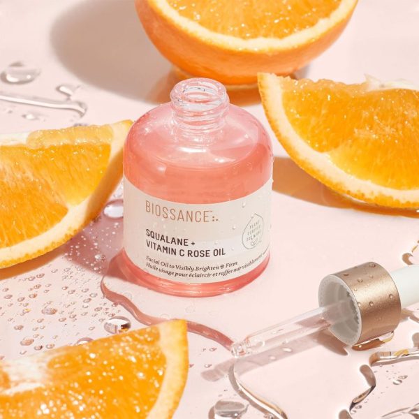 BIOSSANCE Squalane + Vitamin C Rose Oil Pink 30ml - Image 2