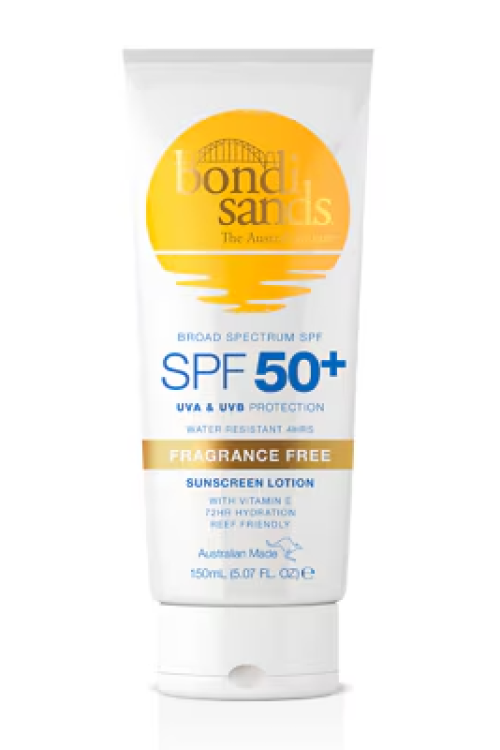 Bondi Sands Sunscreen Lotion SPF50+ Fragrance Free 150ml