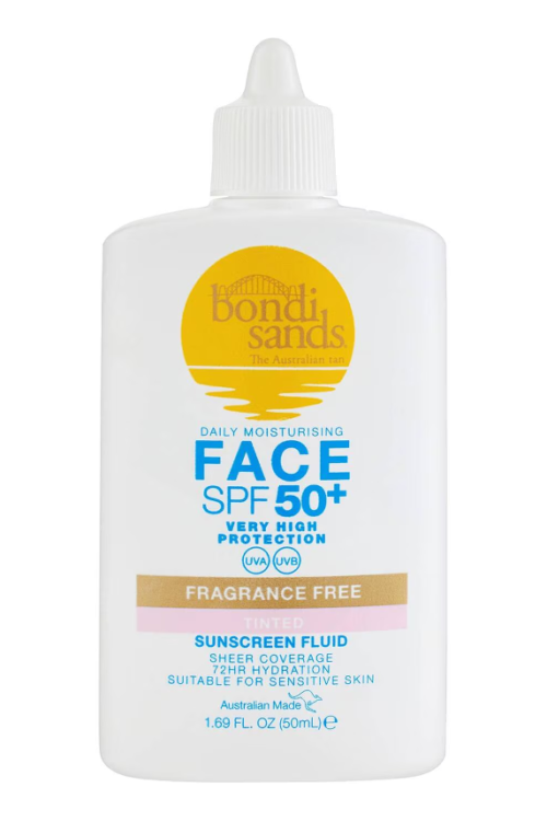 BONDI SANDS  Spf 50+ Fragrance Free Tinted Face Fluid  50ml