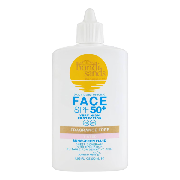 BONDI SANDS  Spf 50+ Fragrance Free Tinted Face Fluid  50ml