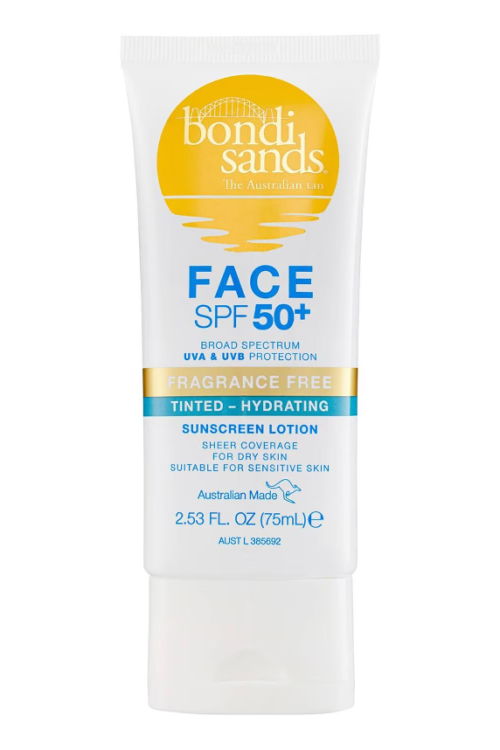 BONDI SANDS SPF 50+ Fragrance Free Hydrating Tinted Face Lotion 75ml