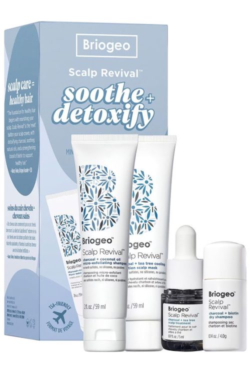 Briogeo Scalp Revival™ Soothe + Detoxify Travel Set for Dry, Itchy, Oily Scalp