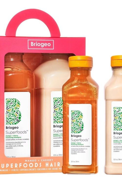 Briogeo Superfoods™ Mango + Cherry Balancing Shampoo + Conditioner Duo for Oil Control