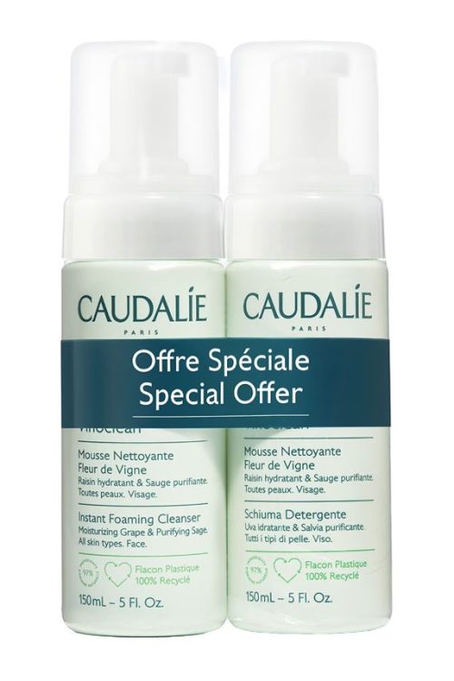 Caudalie Skincare Vinoclean Instant Foaming Cleanser Duo