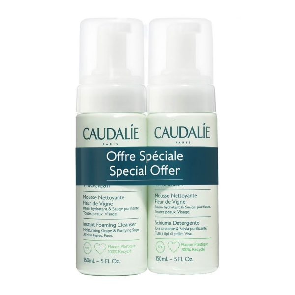 Caudalie Skincare Vinoclean Instant Foaming Cleanser Duo