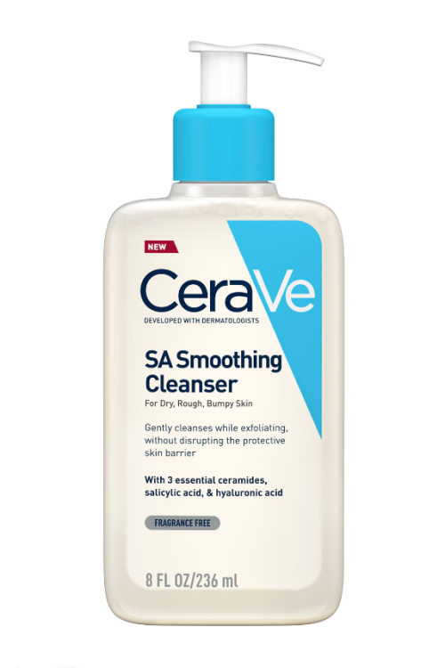 CeraVe SA Smoothing Cleanser with Salicylic Acid for Dry, Rough & Bumpy Skin 236ml