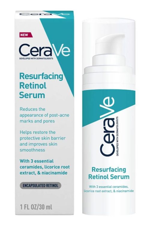 CeraVe Resurfacing Retinol Serum with Ceramides & Niacinamide for Blemish-Prone Skin 30ml