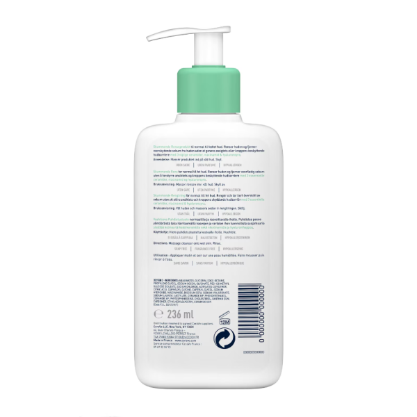 CeraVe Foaming Cleanser with Niacinamide for Normal to Oily Skin 236ml - Image 3