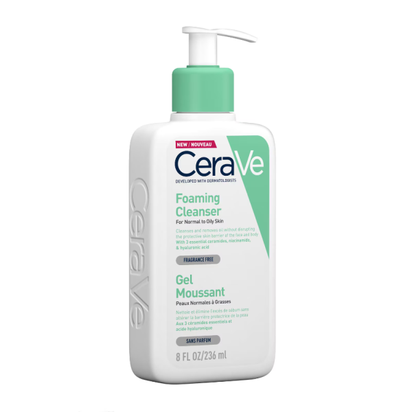 CeraVe Foaming Cleanser with Niacinamide for Normal to Oily Skin 236ml - Image 4