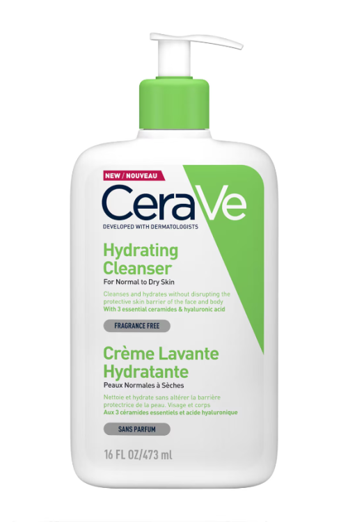 CeraVe Hydrating Cleanser with Hyaluronic Acid – Normal to Dry Skin 473ml