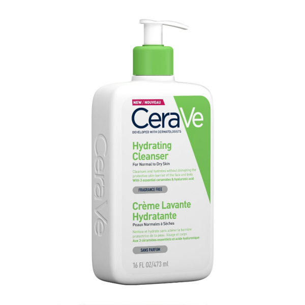 CeraVe Hydrating Cleanser with Hyaluronic Acid - Normal to Dry Skin 473ml - Image 4