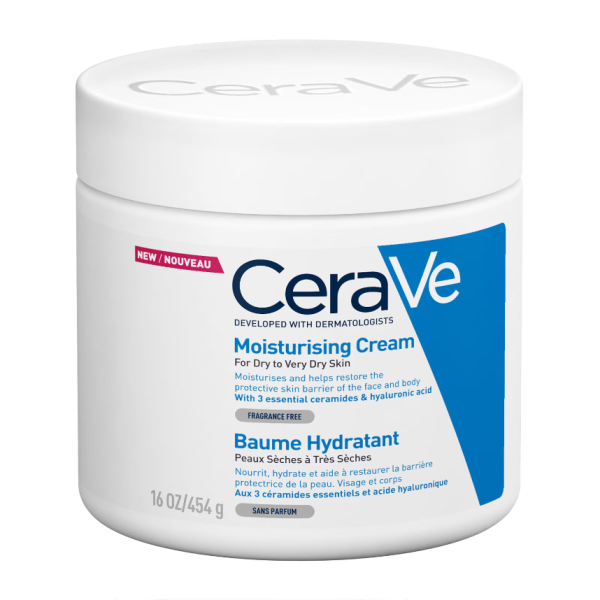 CeraVe Moisturising Cream Pot with Ceramides for Dry to Very Dry Skin 454g - Image 3