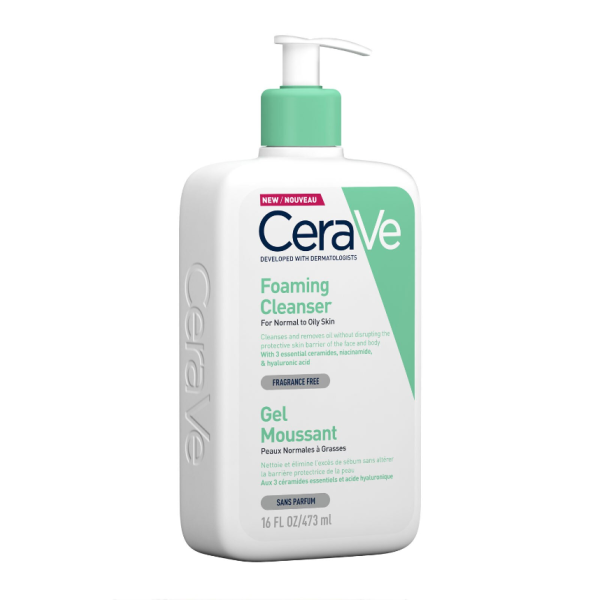 CeraVe Foaming Cleanser for Normal to Oily Skin 473ml - Image 4