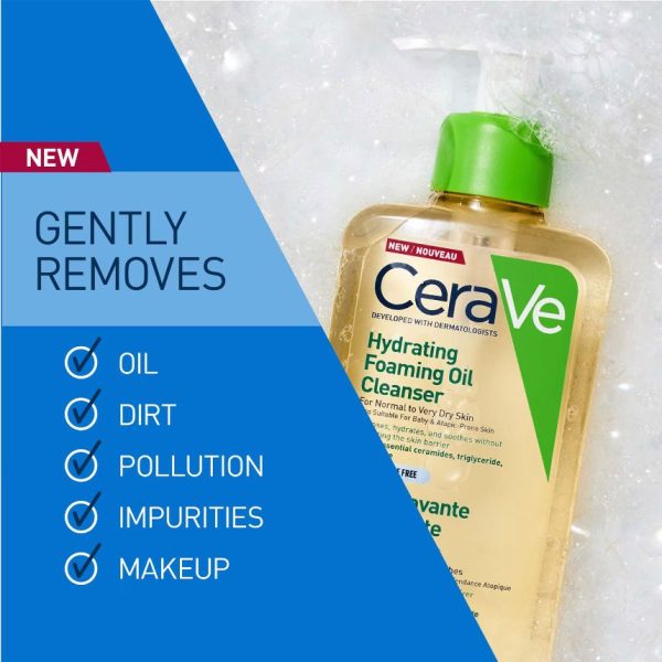 CeraVe Hydrating Foaming Oil Cleanser 236ml - Image 4