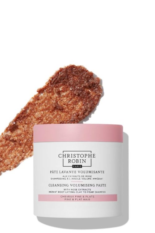 Christophe Robin Cleansing Volumizing Paste With Pure Rassoul Clay And Rose Extracts 250ml