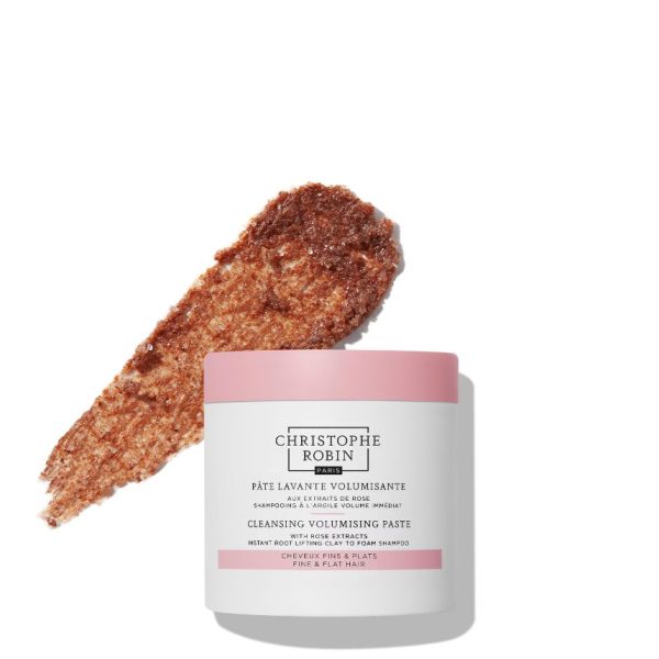 Christophe Robin Cleansing Volumizing Paste With Pure Rassoul Clay And Rose Extracts 250ml