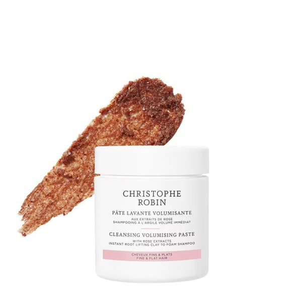 Christophe Robin Cleansing Volumizing Paste With Pure Rassoul Clay And Rose Extracts 75ml