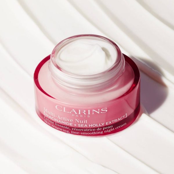 CLARINS Multi-Active Smoothing and Renewing Night Cream - Dry Skin 50ml - Image 2