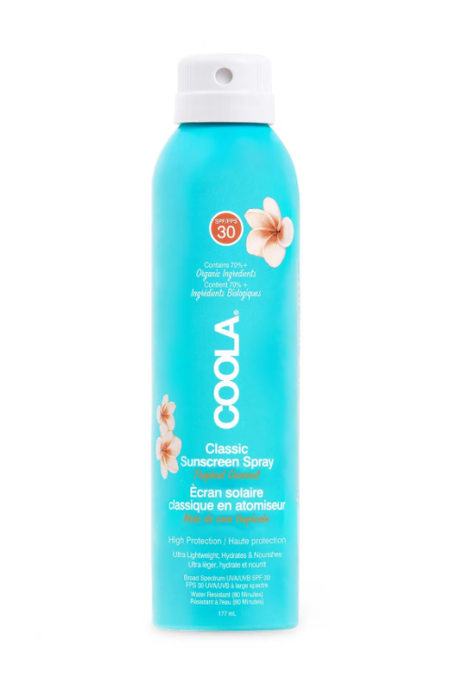 COOLA Classic SPF30 Body Spray Tropical Coconut 177ml