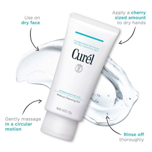 Curél Makeup Cleansing Gel for Dry Sensitive Skin 130ml - Image 3