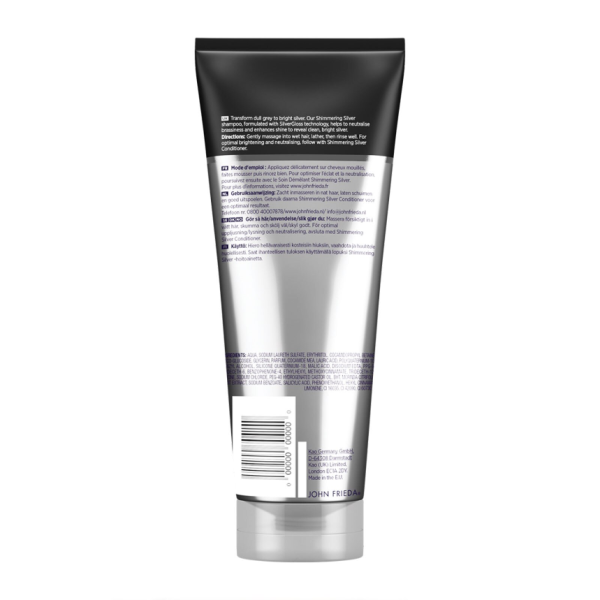 John Frieda Shimmering Silver Shampoo 250ml - Image 2