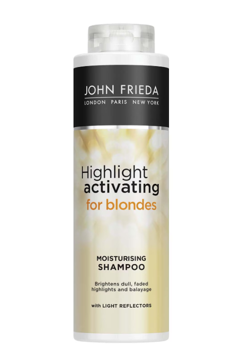 John Frieda Sheer Blonde Highlight Activating Moisturising Shampoo for Lighter Blondes 500ml