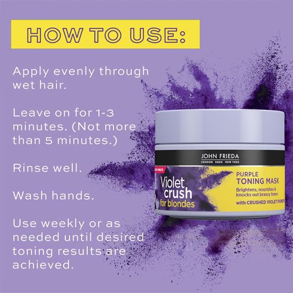 John Frieda Violet Crush Hair Masque 250ml - Image 3