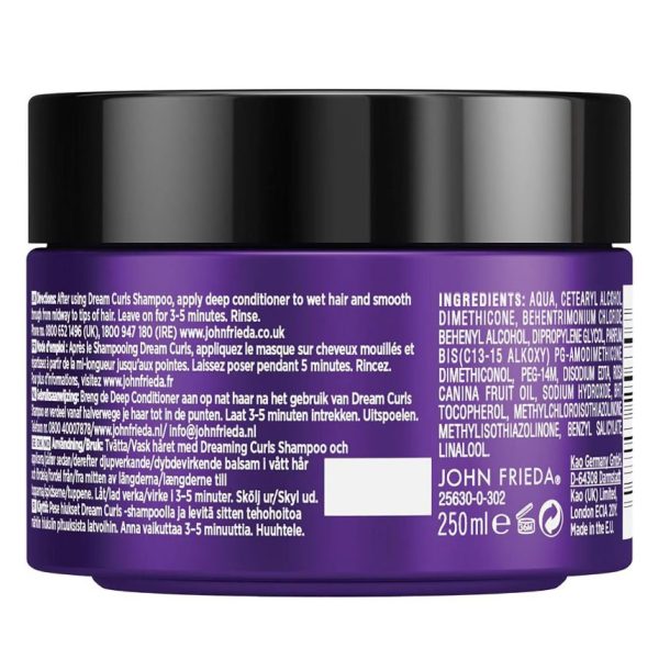 John Frieda Frizz Ease Dream Curls Deep Conditioner 250ml - Image 2