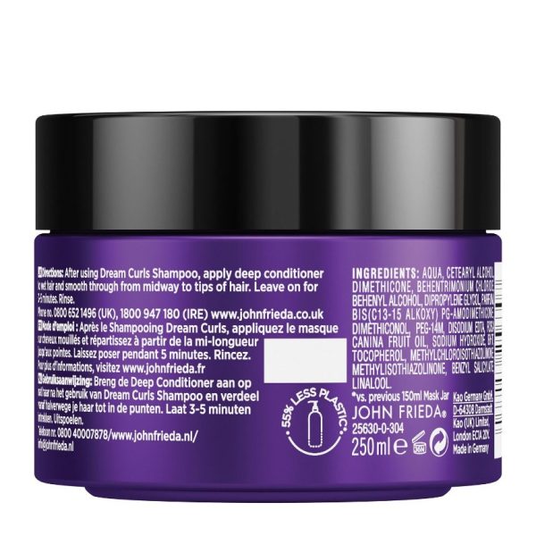 John Frieda Frizz Ease Dream Curls Deep Conditioner 250ml - Image 5