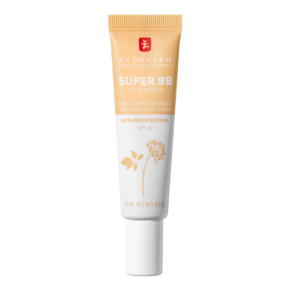 ERBORIAN SUPER BB WITH GINSENG CLAIR - High coverage Anti-imperfections care BB FAMILY SUPER BB NUDE 15ML