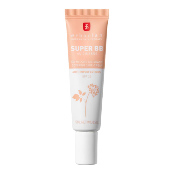 ERBORIAN SUPER BB WITH GINSENG CLAIR - High coverage Anti-imperfections care BB FAMILY SUPER BB CLAIR 15 ML