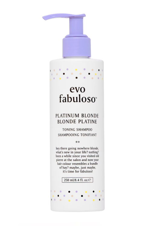 evo Fabuloso Platinum Blonde Toning Shampoo 250ml