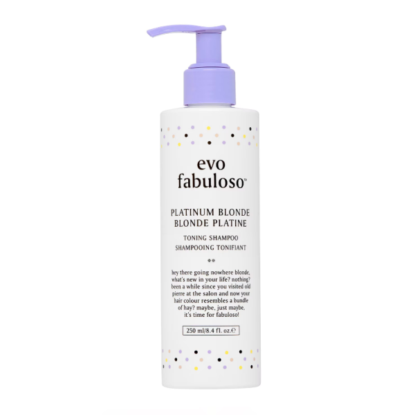 evo Fabuloso Platinum Blonde Toning Shampoo 250ml