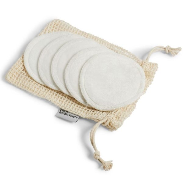 Evolve Beauty Bamboo Reusable Makeup Remover Pads x 5 - Image 2