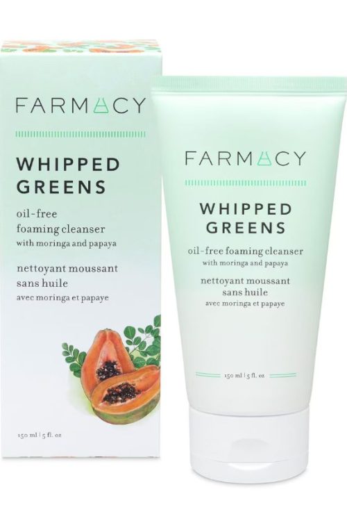 Farmacy Beauty Whipped Greens Oil-Free Foaming Cleanser With Moringa And Papaya 150ml