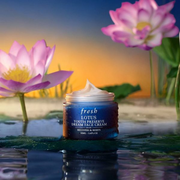 FRESH Lotus Youth Preserve Dream Face Cream 15ml - Image 4