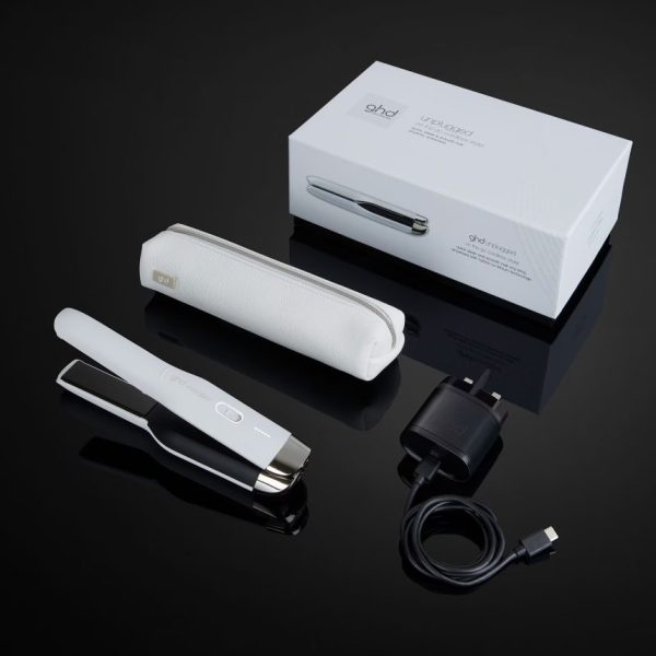 ghd Unplugged Cordless Styler White - USB Connector and Plug - Image 2