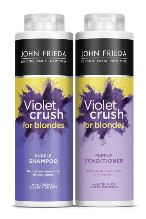 John Frieda Violet Crush Tone Correcting Purple Shampoo & Conditioner Duo