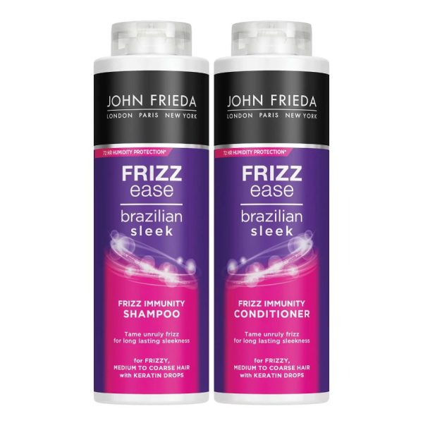 John Frieda Frizz Ease Brazilian Sleek Frizz Immunity Shampoo & Conditioner Duo